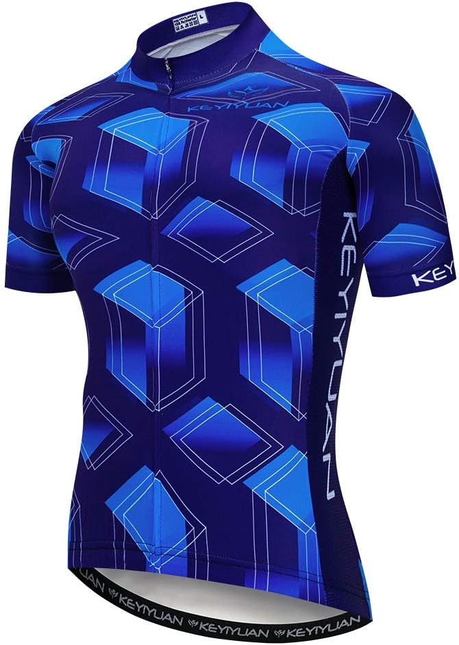 JPOJPO Maillot de cyclisme à manches courtes pour homme avec 3 poches arrière, fermeture éclair intégrale, tête de mort