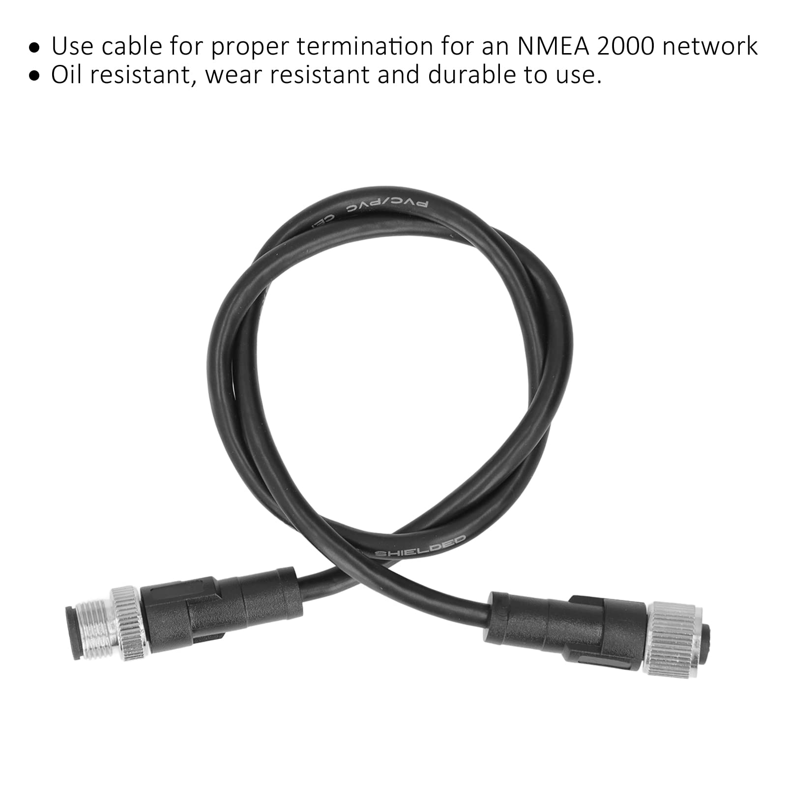 Drop-Kabel, verschleißfestes ABS-Abschlusskabel für NMEA 2000 für den automatischen Ersatz für Lowrance Simrad B G Navico Networks(0,5 Meter)