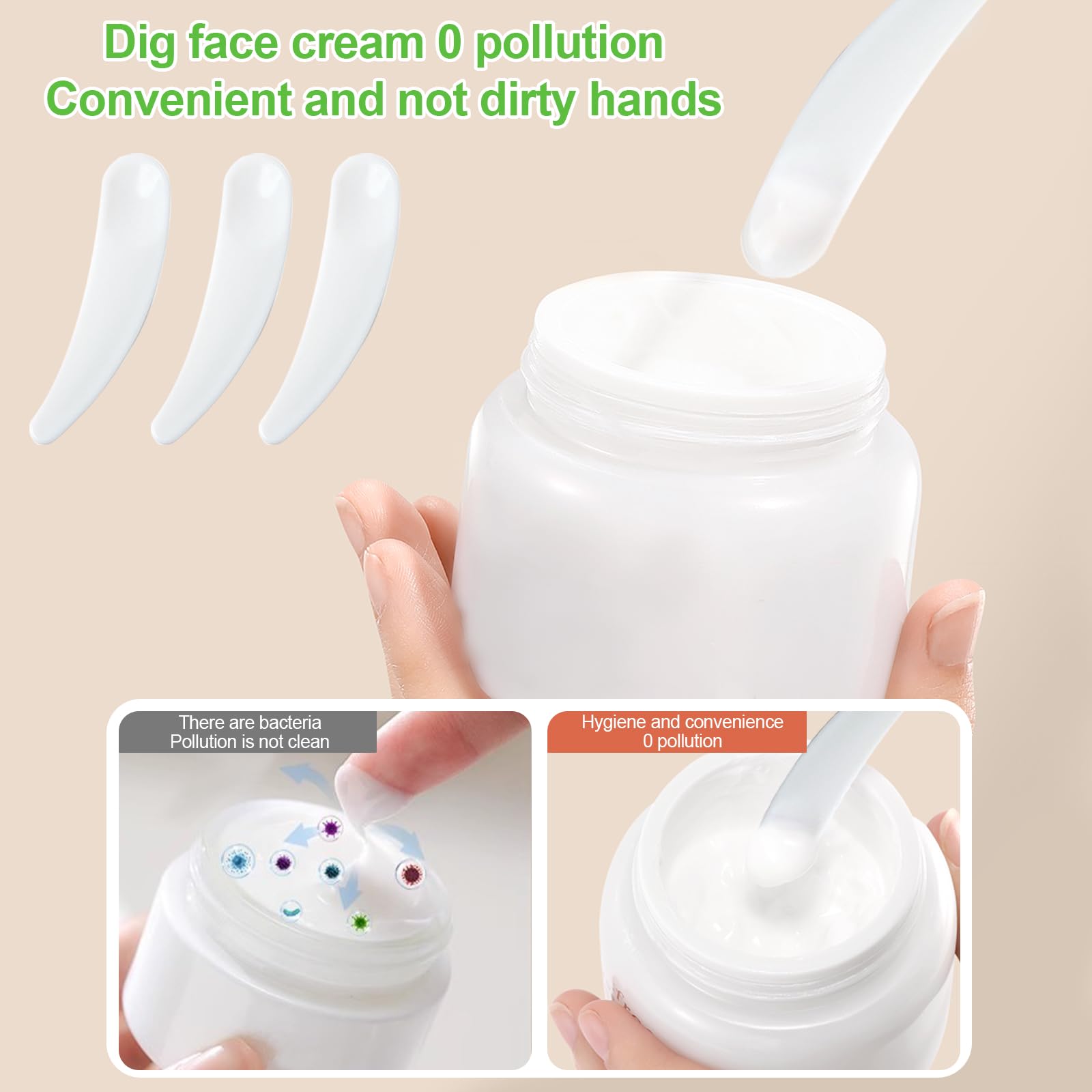 Contenitori Cosmetici Vuoti 50ml - 12 Pezzi In Plastica Con Spatole Ed Etichette, Per Creme E Polveri - Foto 8