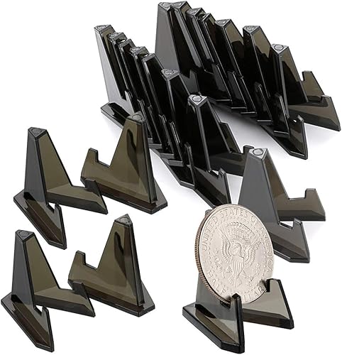 Vista 49 de Hipiwe - Soporte de caballete de acrílico transparente para exhibir monedas, Air-Tite, monedas, relojes de bolsillo, cápsulas, medallas