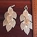 Grace Jun Handmade Multi-layer Dangle Drop Earrings and Clip on Earrings No Pierced for Women (Gold Clip-on 1)