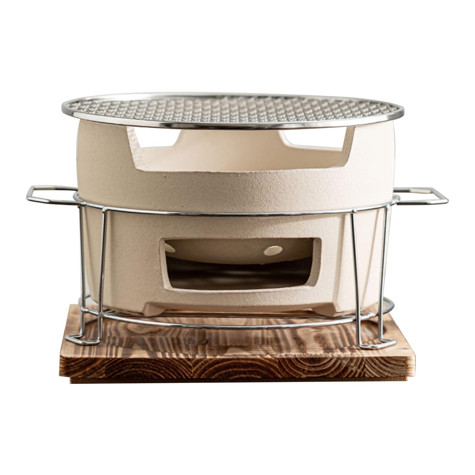 Vayeodeyu One Color Small Charcoal Camping Portable Bbq Grill Chinese Clay Stove For Picnic Hiking Patio S/L