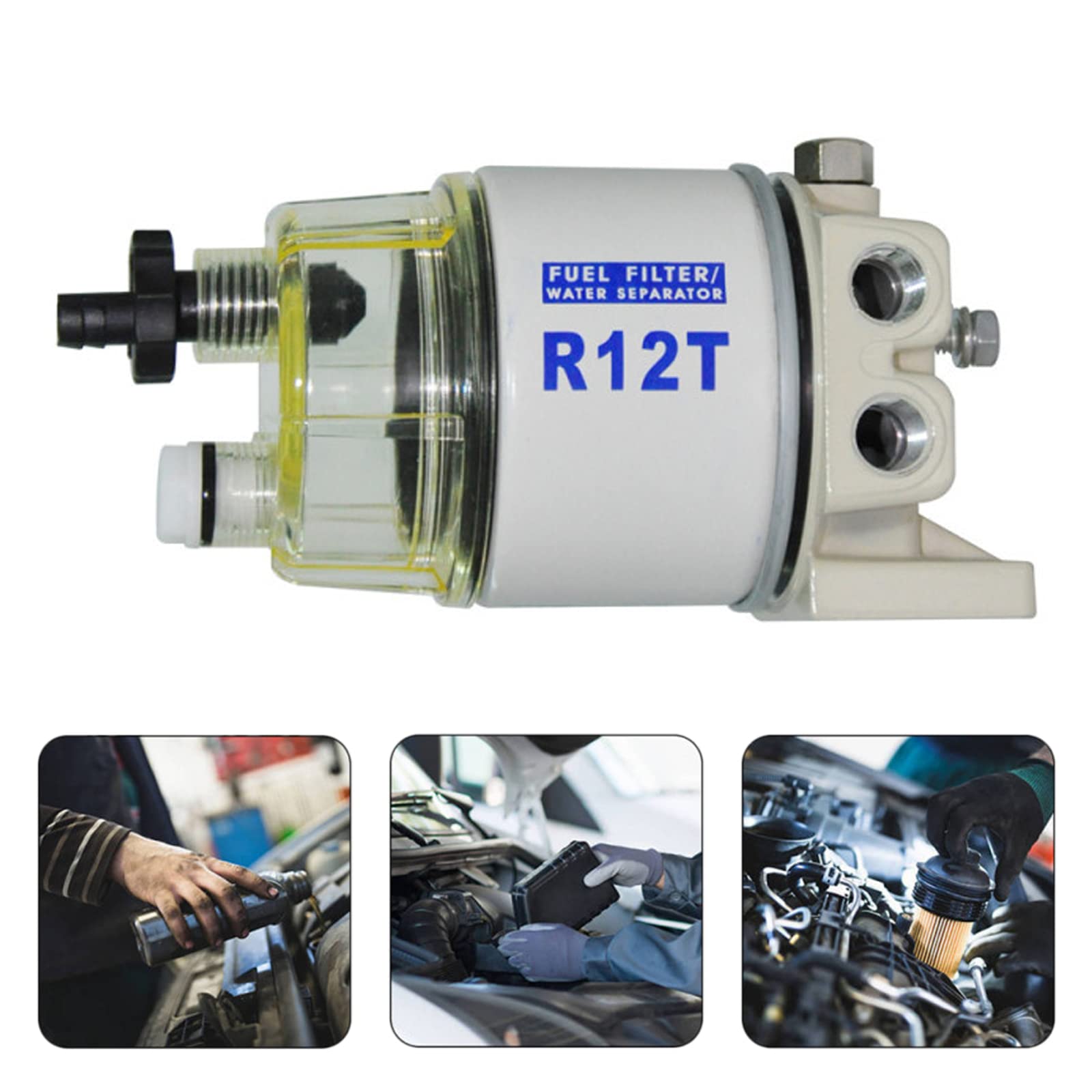 Kit Filtración Kit Separador De Agua Para Combustible Marino R12T Filtro De 10 Micras Para 732873