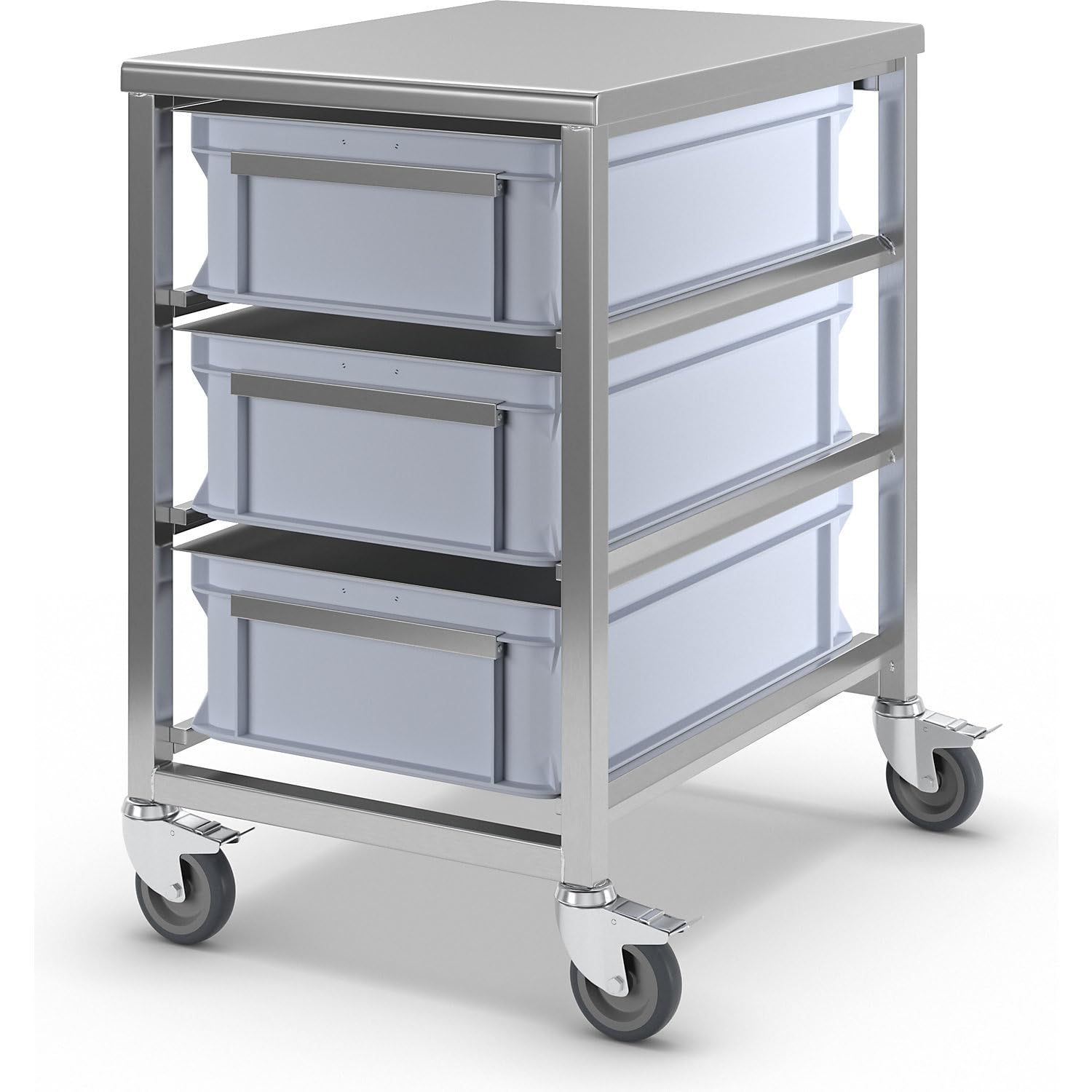 FRANKEL kaiserkraft | Chariot à bacs en inox