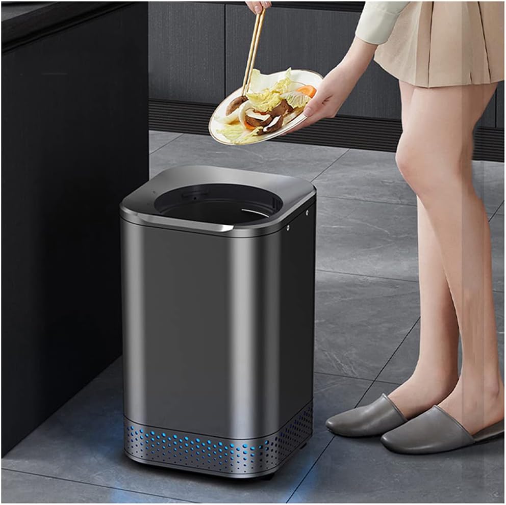 Compost Bin Kitchen, Smart Waste Kitchen Composter, Electric Composter Indoor/Outdoor with Base, Food Cycler with 2.5L Capacity, Compost Machine for Countertop, Counter