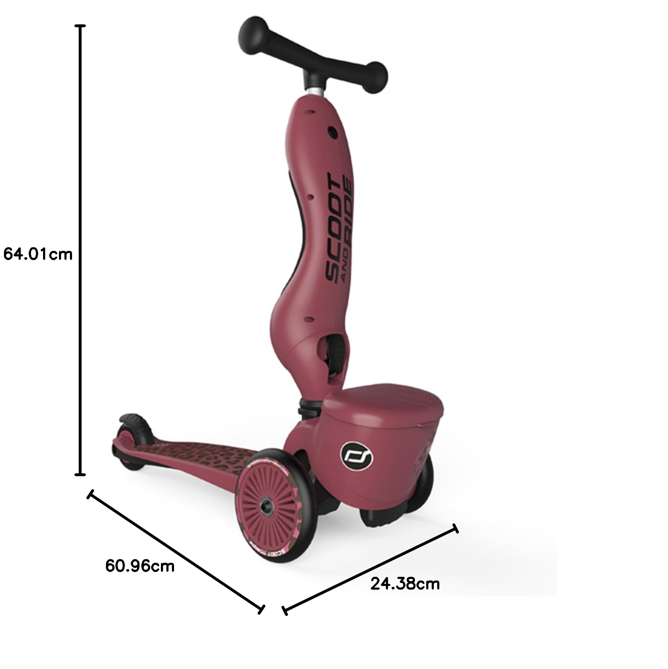Scoot & Ride Highwaykick 1 Lifestyle Wildcat rower biegowy i hulajnoga dla dzieci 1-5 lat 50 kg