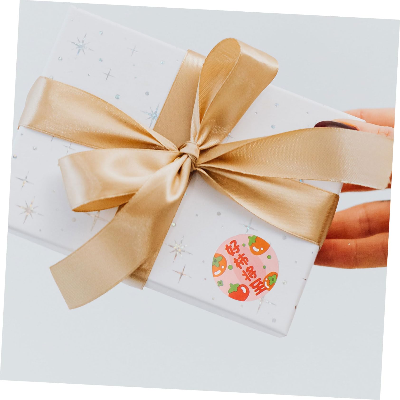 STOBOK 16rotoli Etichette Adesive Rotonde Cartone Pacchetto Da Sticker Divertenti Per Decorazioni Festive e Feste Facili Da Applicare e Rimuovere Senza Residui