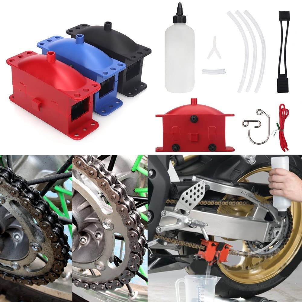 Motorrad-Refit Für CRF1000L Für African Twin VTR1000 RVT1000 XL1000 Für Varadero ABS Motorrad Kettenreinigung Schmiergerät Schmierkit JHFUIOW (Farbe : 3)
