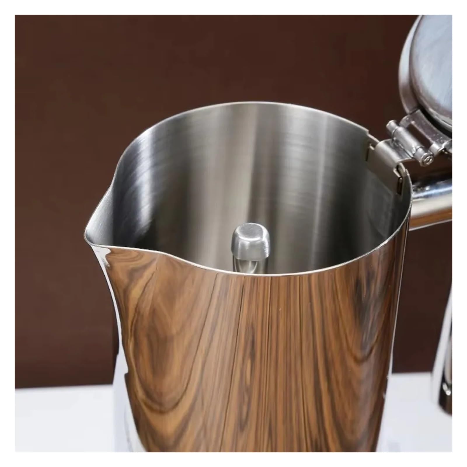 Genérico Olla de acero inoxidable Moca reforzada a prueba fugas(Silver-300 ml)