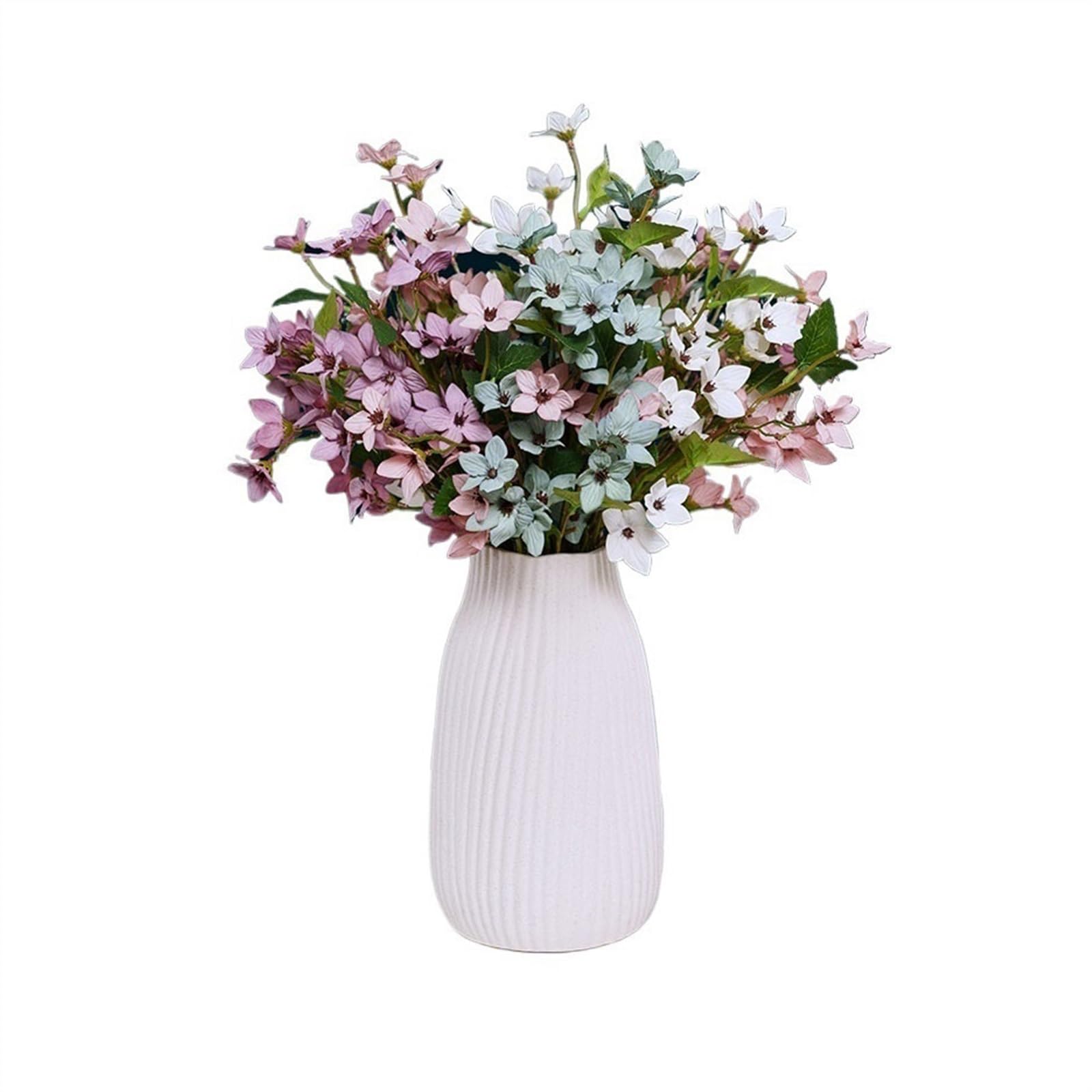 Gv8pA5fj7b Ready Arranged Flowers in Vase Fake Flower Simulation Arrangement Living Room Silk Bouquet Dining Table Centerpieces
