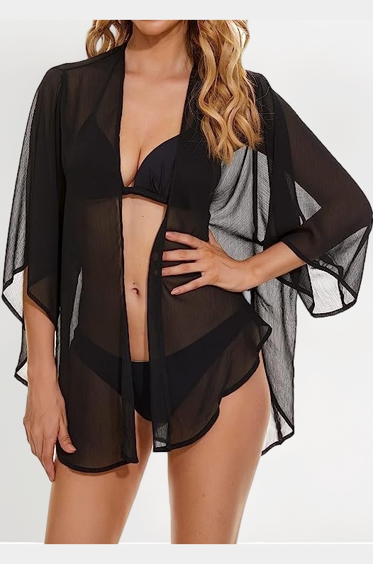 Swim Cover up Sheer Kimono Cardigans Bathing Suit Summer Cover Ups | Beach Wear | Free Size