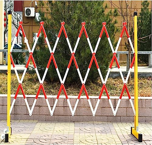 Versenkbarer Verkehrszaun, tragbare FRP-Isolationsbarriere, abnehmbarer Sicherheitszaun, 1,2 x 2,5 m gelb, ideal für Baustellen und Menschenmengenkontrolle