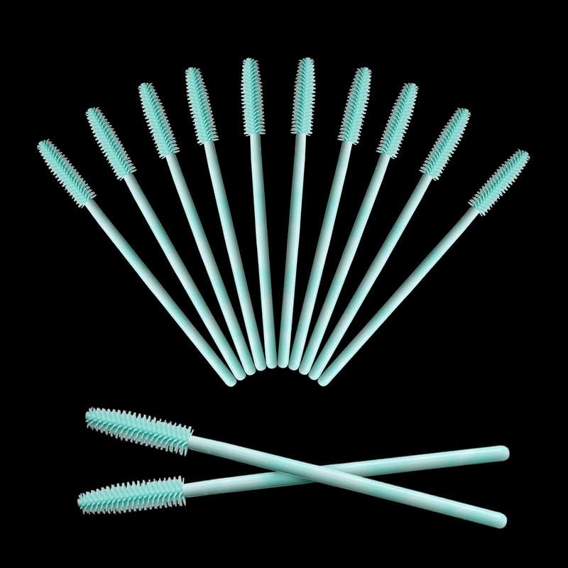 Mekupeu Escovinhas de Silicone para Cílios, Descartáveis, Pacote com 50