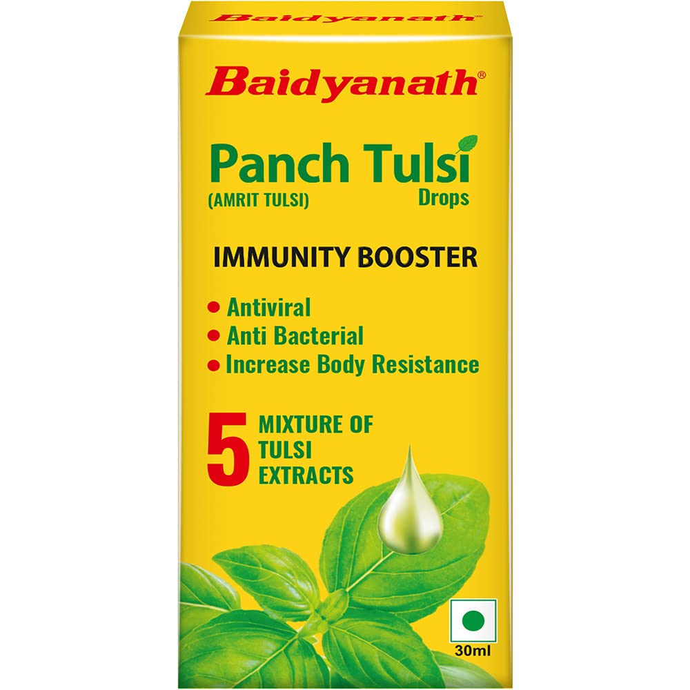 Baidyanath Panch Tulsi Drops - 30 ml | Natural Immunity Booster with Goodness of Five Types of Tulsi (Pack of 2) (B08ZJNWVYS) Amazon Price History, Amazon Price Tracker