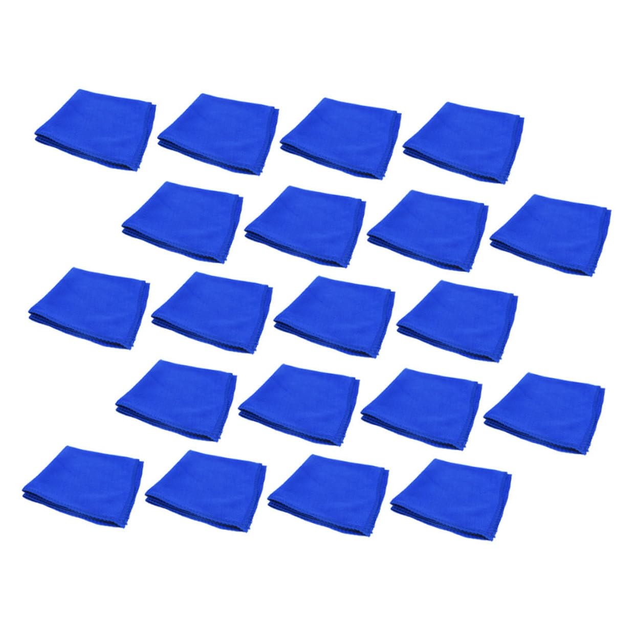 Microfibre bleu sans peluches GARVALON serviettes pour essuyage sans rayures