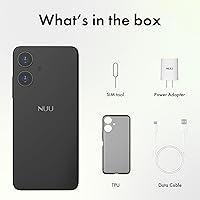 Vista 3 de NUU Teléfono celular básico N10 para T-Mobile, Mint, Metro, Qlink, Tello y más 4 GB/128 GB, perfecto para adolescentes, Dual SIM 4G, Octa-Core 6.6