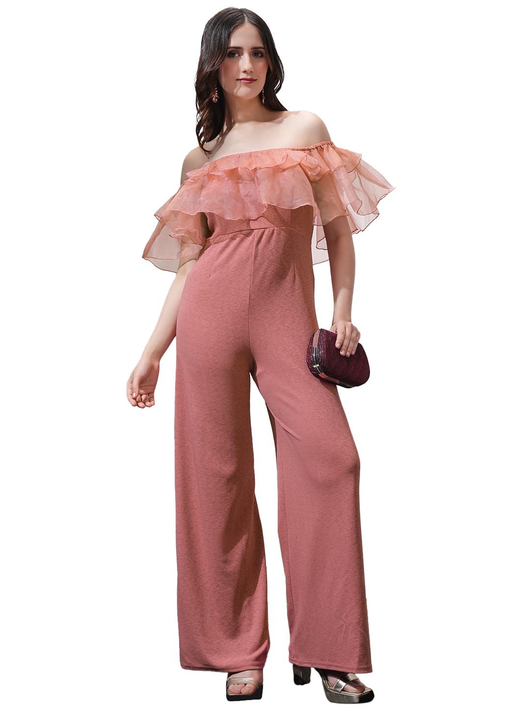 tokyo talkies Women's Sleeveless Off-Shoulder Solid Jumpsuit |Stylish | Casual-picture-47