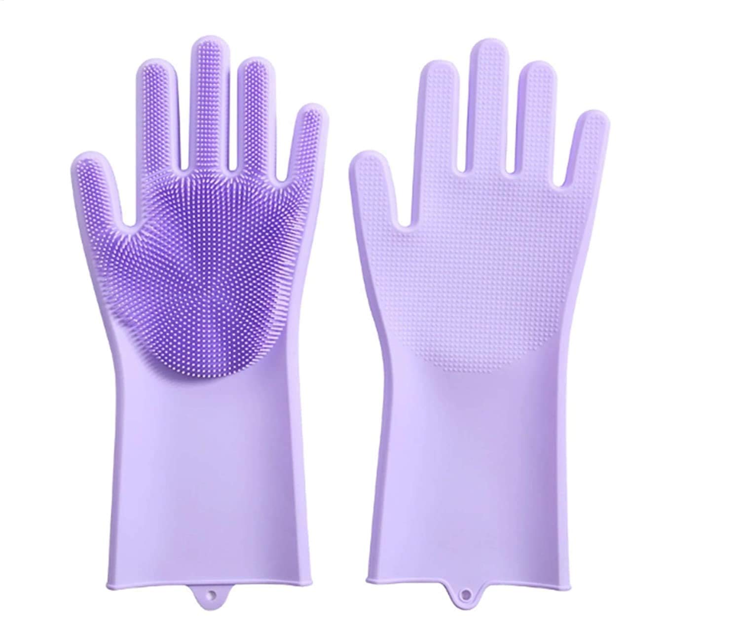JollyGloves Silicone Cleaning Reusable Scrub Gloves for Dishwashing, Kitchen, Bathroom (Purple) (B07X5RYT8N) Amazon Price History, Amazon Price Tracker