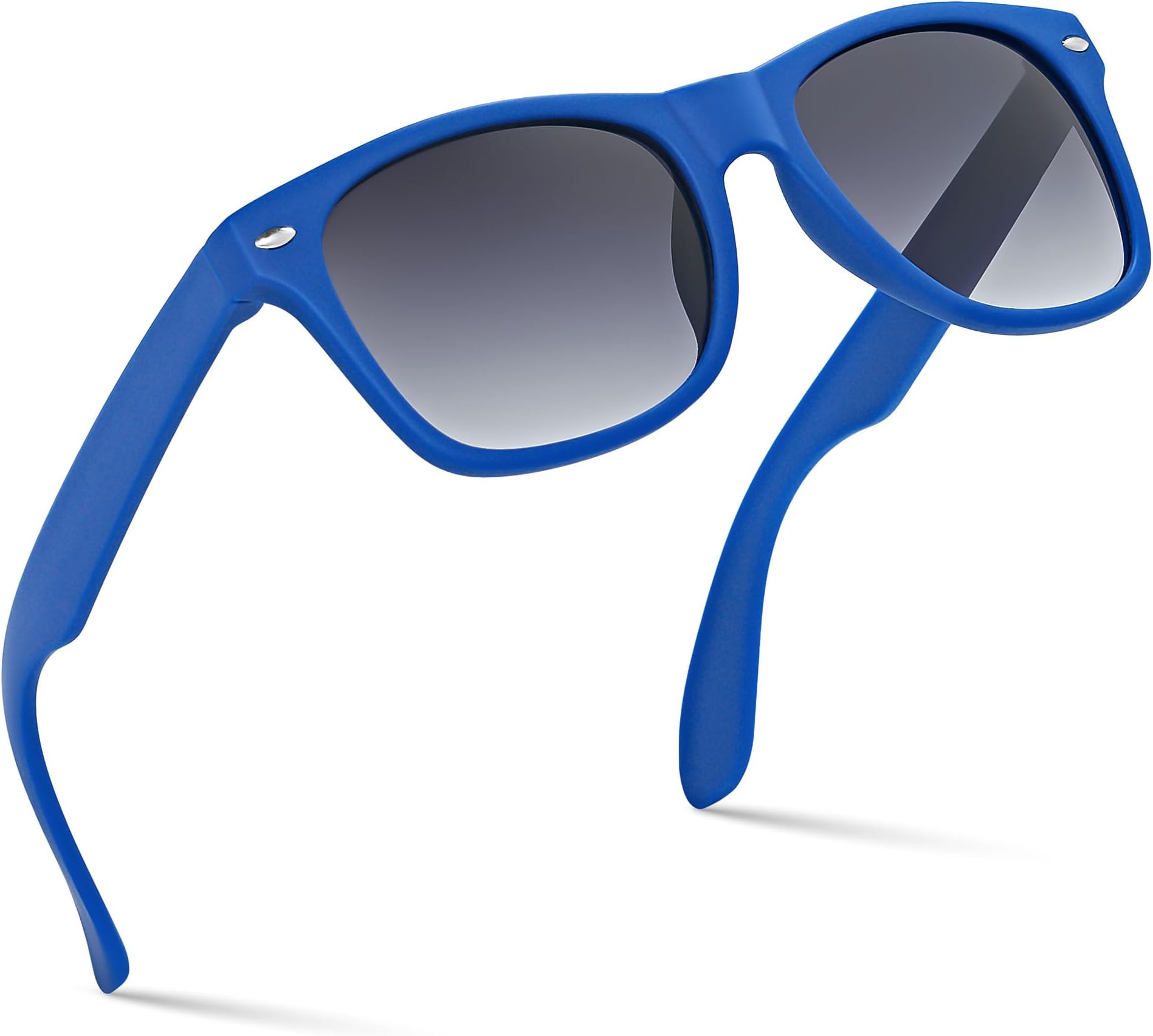 Retro Rewind Rubberized Frame Kids Sunglasses - Classic Design Toddler & Kid Sunglasses - Comfortable, Unbreakable UV400 Sun Glasses for Boys & Girls Age 3-12