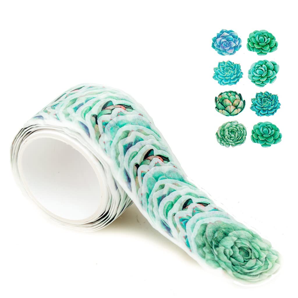 Creative Flower Petal Washi Tape, Masking Stickers S,Journal, Scrapbooking Bottle