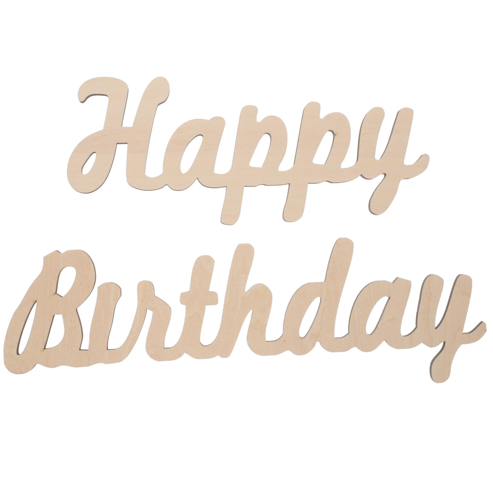 Garneck Unique Wooden Letter Sign 1 Set Birthday Decor 3 Adhesive Hooks for Café Restaurant Decor