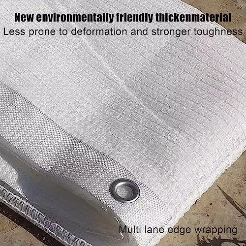 Filet d'ombrage pour plantes de serre et protection de poulailler blanc - 5