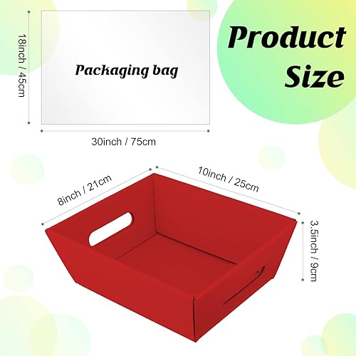 Miniatura 2 de Fainne El kit de 54 canastas para regalos incluye 18 canastas de regalo vacías a granel, cesta de almacenamiento de alimentos de 9.8 x 8.5 x 3.5