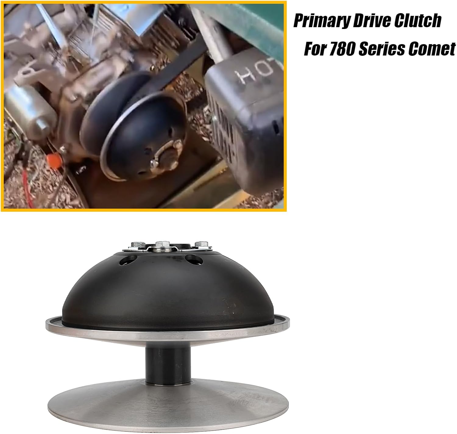 780 Series Black Driver Clutch 1" Bore 1/4" Keyway Comet For Taking a 1 3/16-1 1/4" Wide Belt 4 Cycle Engines Replace#302405A