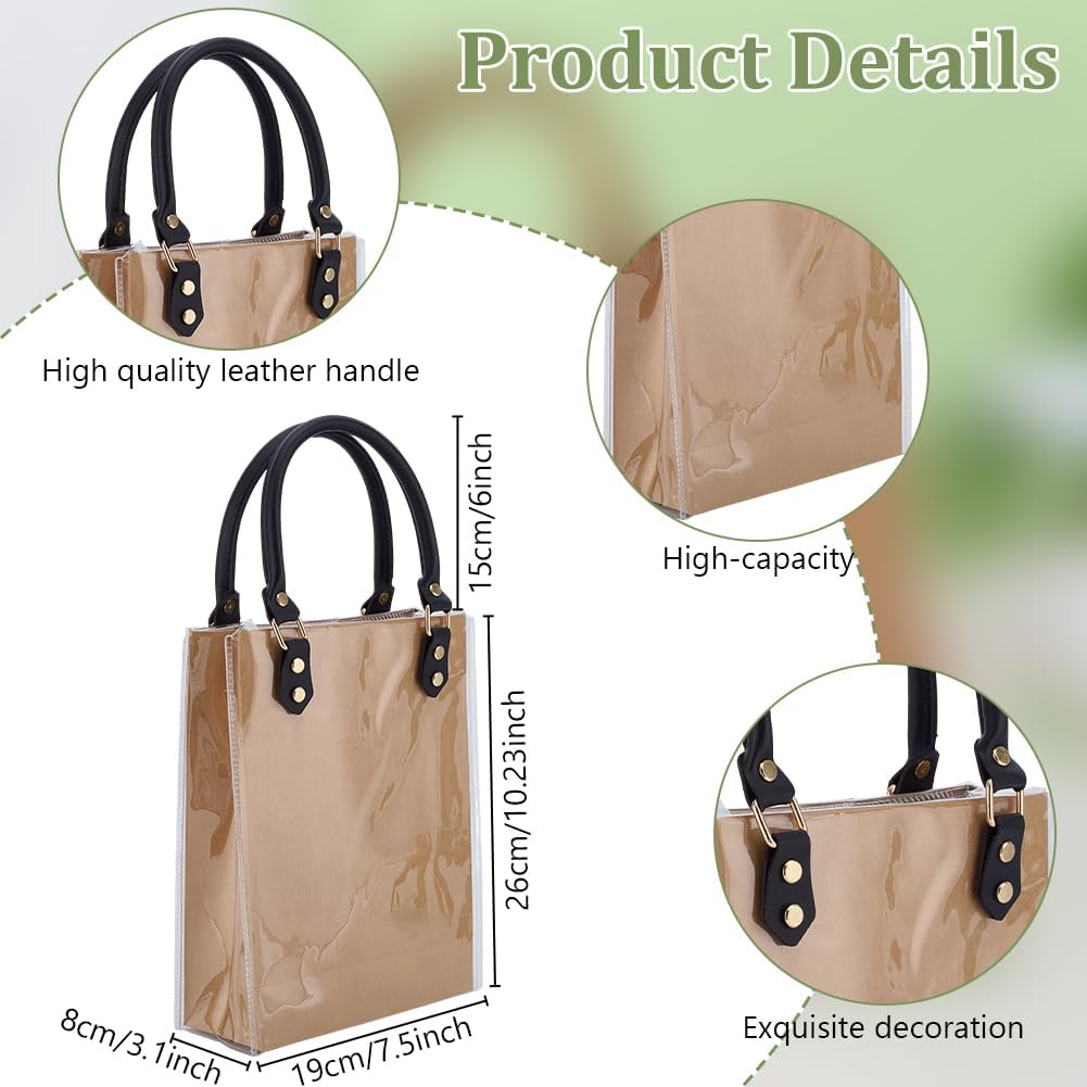 WEBEEDY DIY Tote Bag Handbag Making Kit for Adults Beginners, Handmade Gift Purse Making Supplies with Clear Bags, Paper Bag, Handles and Hardware Tools, Gift for Women Christmas Birthday