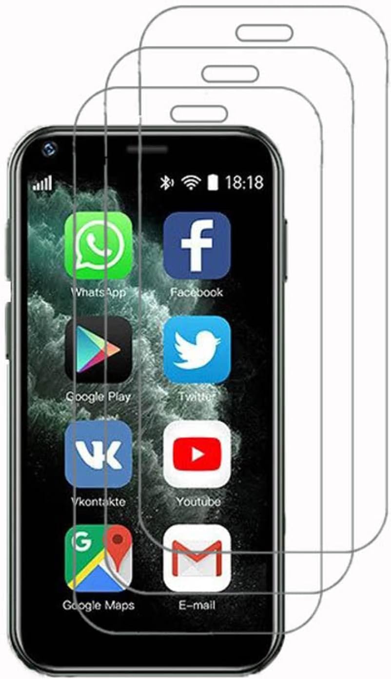 Screen Protector for SOYES XS11 2.5-inch Mini Phone, Ultra HD 9H Tempered Glass Film, Scratch Resistant, 3-Pack