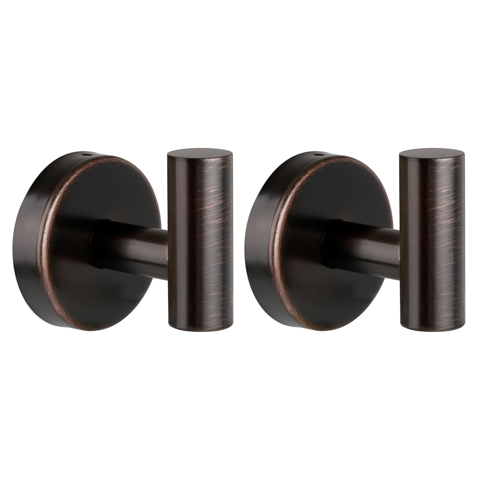 YUET 2 Pcs Bathroom Towel Hook,Screw in Metal Coat Hooks, Heavy Duty 10kg Capacity