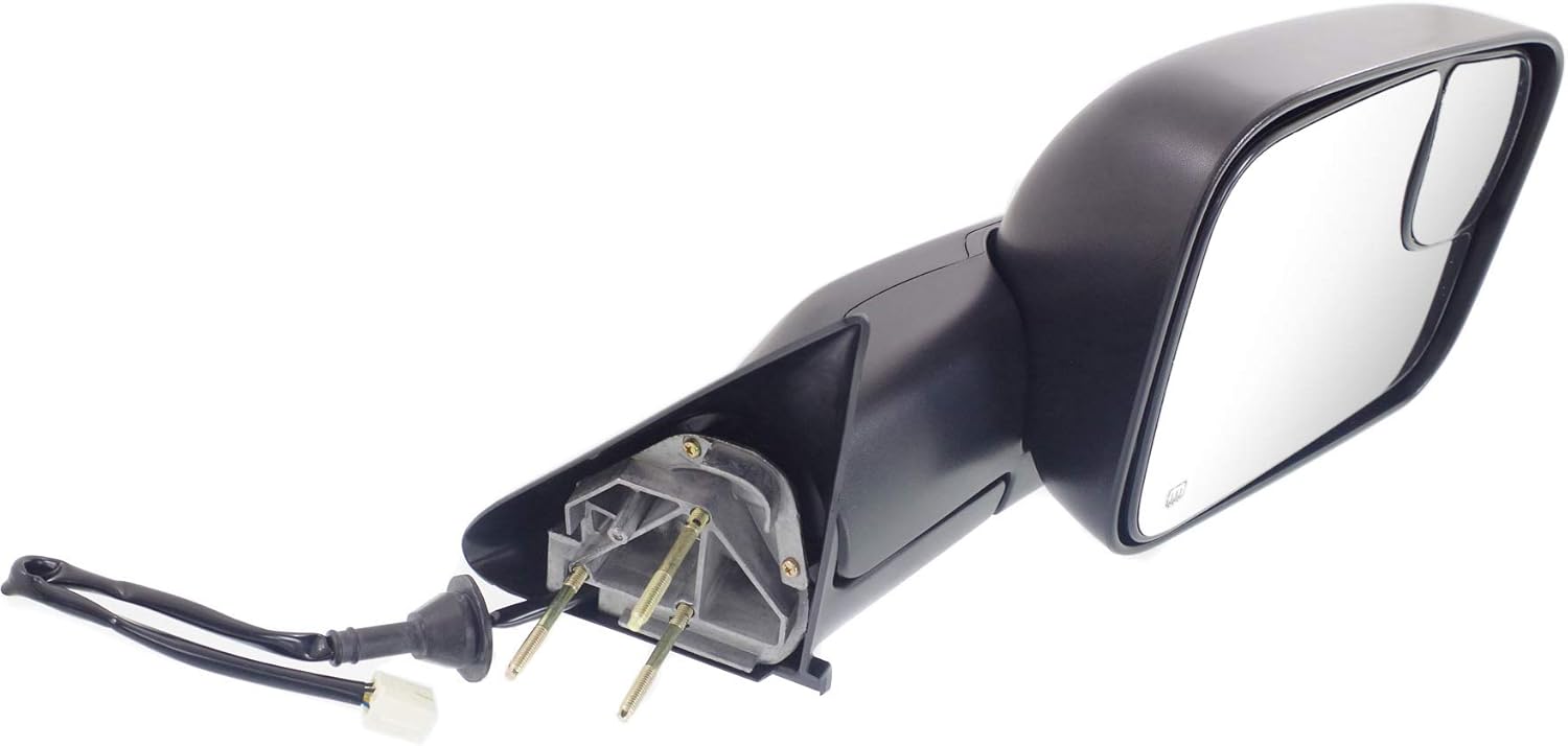 Kool Vue Passenger Side Power Heated Towing Mirror for Dodge Ram 1500 1998-2001 Textured Standard Cab