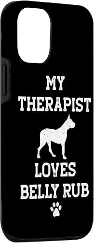 Miniatura 3 de iPhone 14 Funny Dogo Argentino My Therapist Loves Belly Rub Case