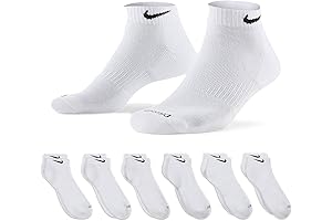 Men's Nike 6-Pack Everyday Plus Cushioned Low-Cut Training Socks