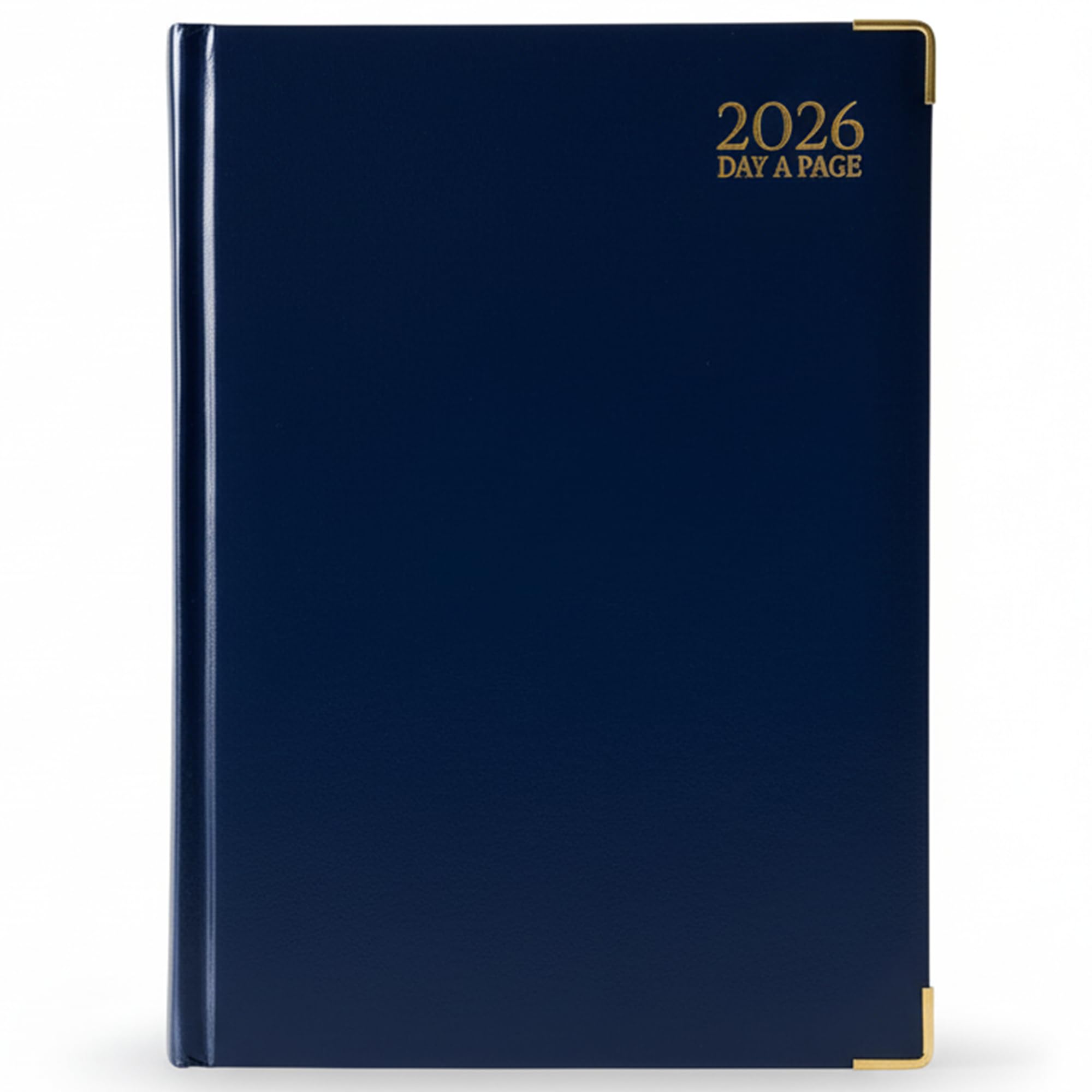 TB1 2026 A4 Day a Page Diary – Blue Hardback Daily Planner with UK Holidays, Notes & Timetables | Large Academic Organiser for Students, Teachers, Office & Personal Use