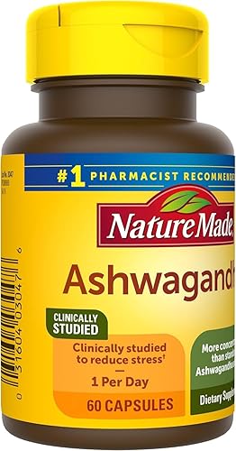 Miniatura 7 de Nature Made Cápsulas Ashwagandha de 125 mg para apoyo al estrés, 60 cápsulas, suministro para 60 días (paquete de 2)