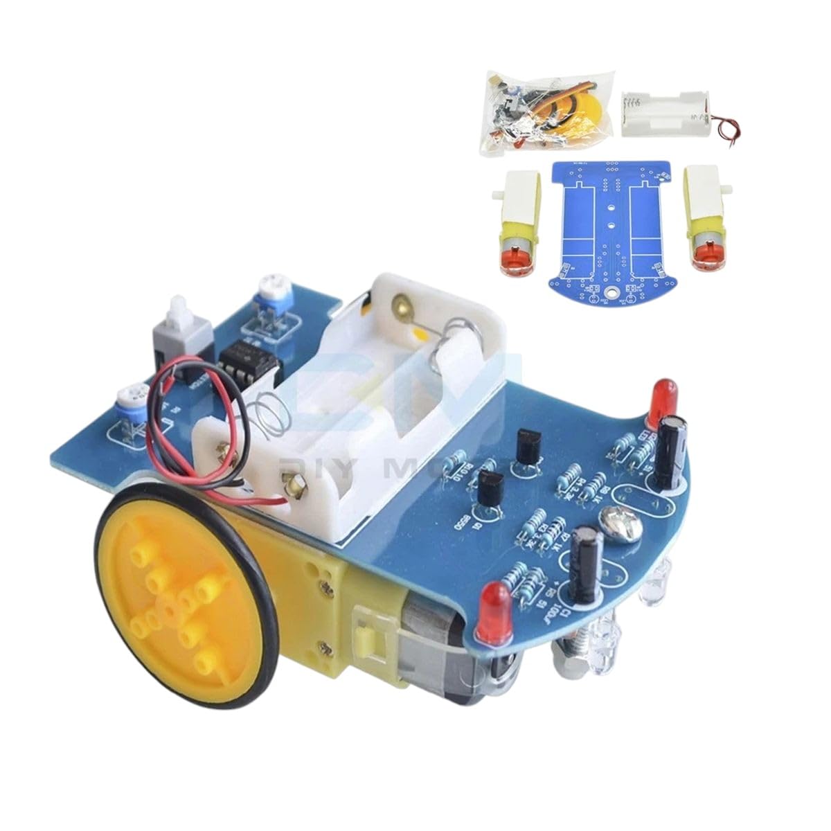 D2-1 Smart Robot Car Kits Intelligent Tracking Line Car PHot Forosensitive Robot DIY Kit Patrol Automobile Parts DIY Electronic Ioy New 2025 for Arrival High for Quality