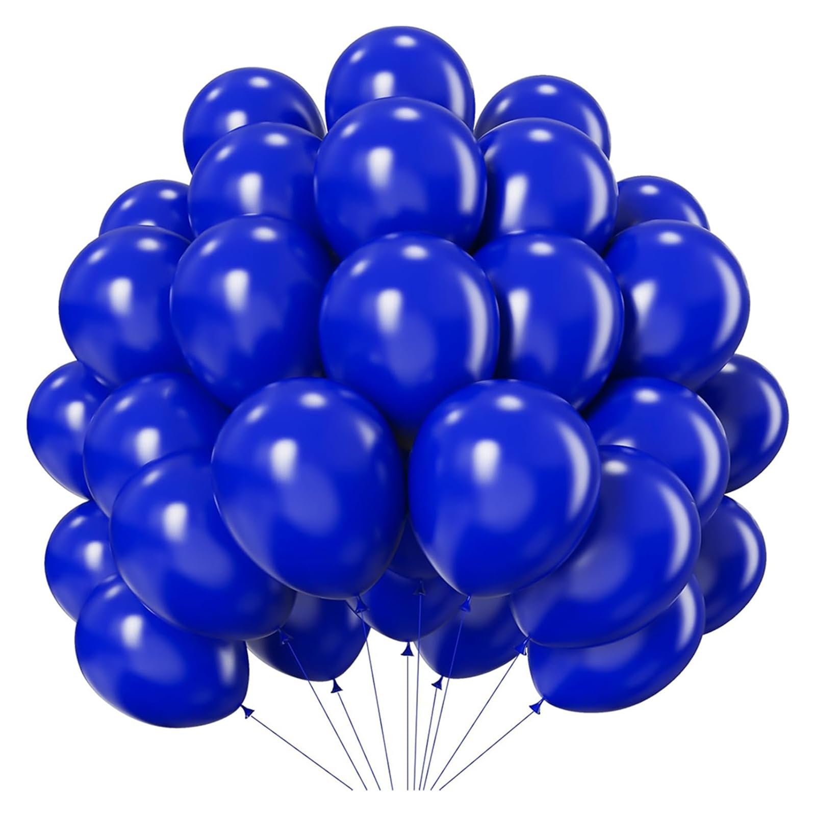Latexballons, kompatibel mit Generic, 10 Zoll 12 Dekor | Mehrfarbige Luftballons(10inch,Blue,100pcs)
