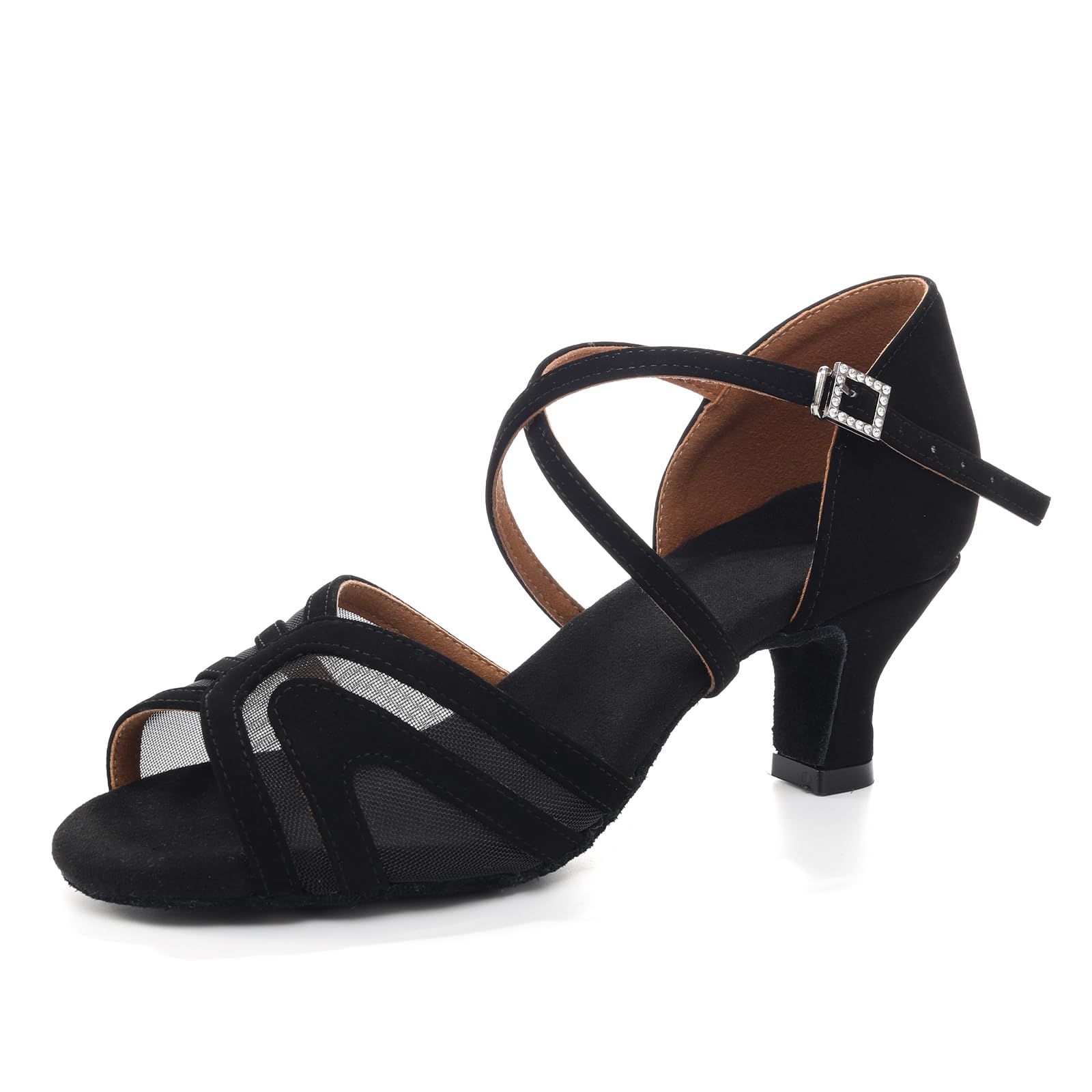 Zapatos de Baile de Salón Latino para Mujer 5CM Tacón de Práctica