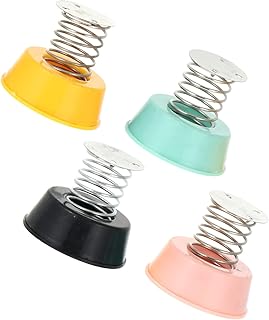 4PCS Spring Base Ornaments Decor Base DIY Base Interior car Accessories DIY Shaking Head Dancing Toy Swing Dancing Base DIY car Dashboard Decor Toy Base car Ducks Bracket Iron Doll