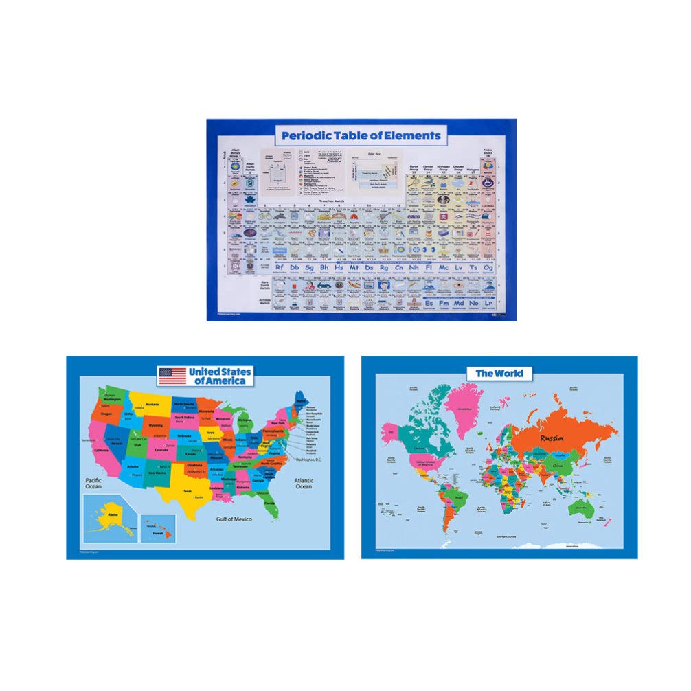 Healifty 3 Pcs Learning Poster - 61DwjPU PFL 