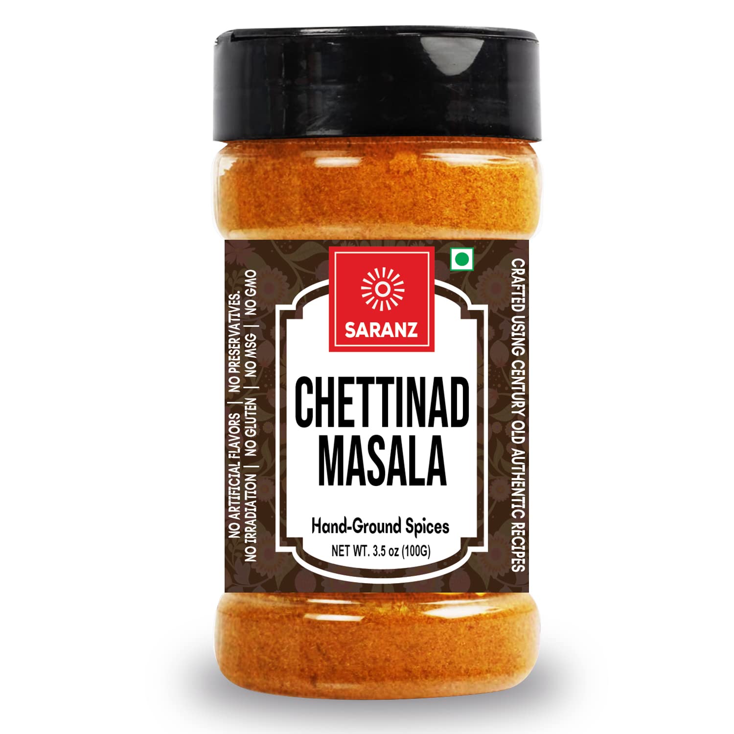 SARANZ Chettinad Masala | Perfect for Instant Cooking | Tamil Nadu Popular Chettinad Masala | Used For Marinades, Meat, Chicken, Mutton, Curry, Soup, or Sprinkle Before Roasting -100 Gm Bottle (B0B4CXHZTL) Amazon Price History, Amazon Price Tracker