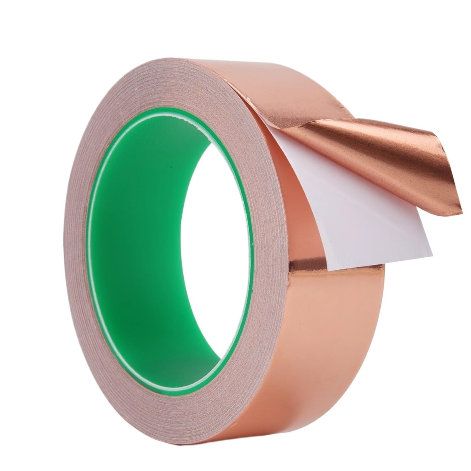 Bandas de cobre soldadas, Cinta de lámina de cobre de doble cara de 25 m/50 m for apantallamiento eléctrico en vidrieras (hágalo usted mismo).(50M-0.1MM-50MM)