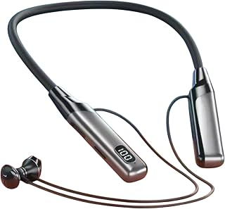 iFAST IF-185 Digital Display Bluetooth Wireless Neckband Earphone| HD Call Stereo Bass | Up to 40 Hours Music Playtime | V... Price In India