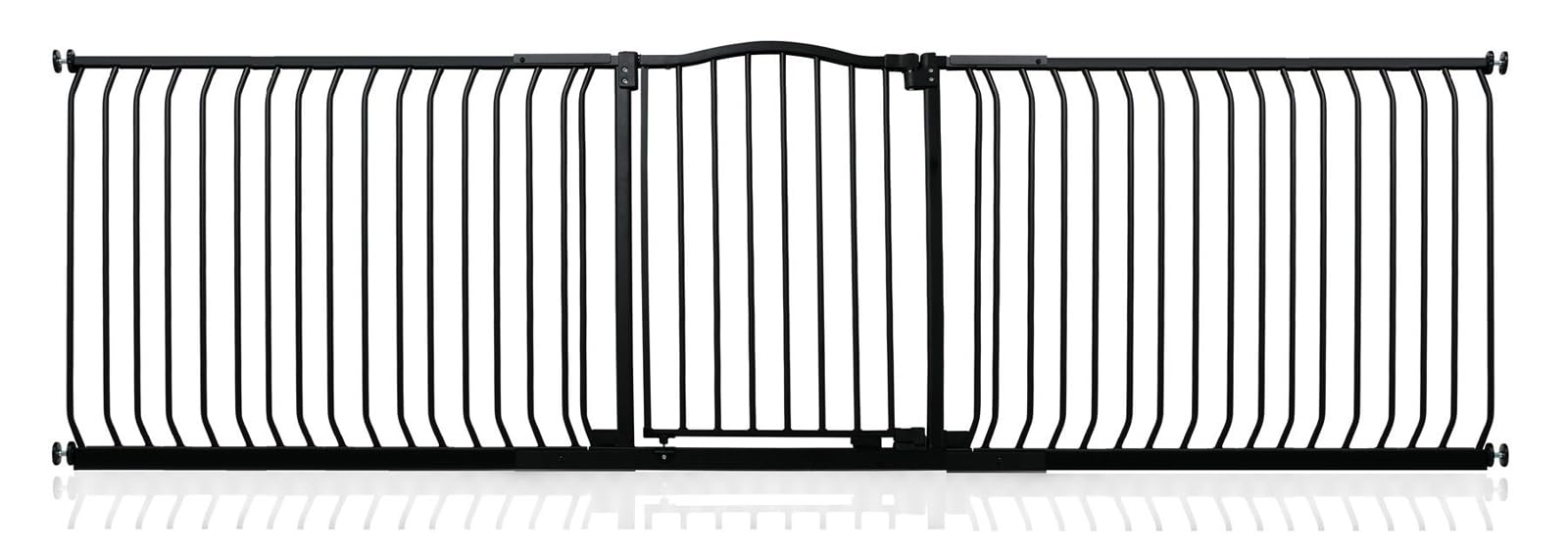 Safetots Curved Top Safety Gate, 71cm - 80cm, Matt White, Pressure Fit Stair Gate, Baby Gate for Doors Hallways and Spaces, Safety Barrier, Easy Installation — view 71