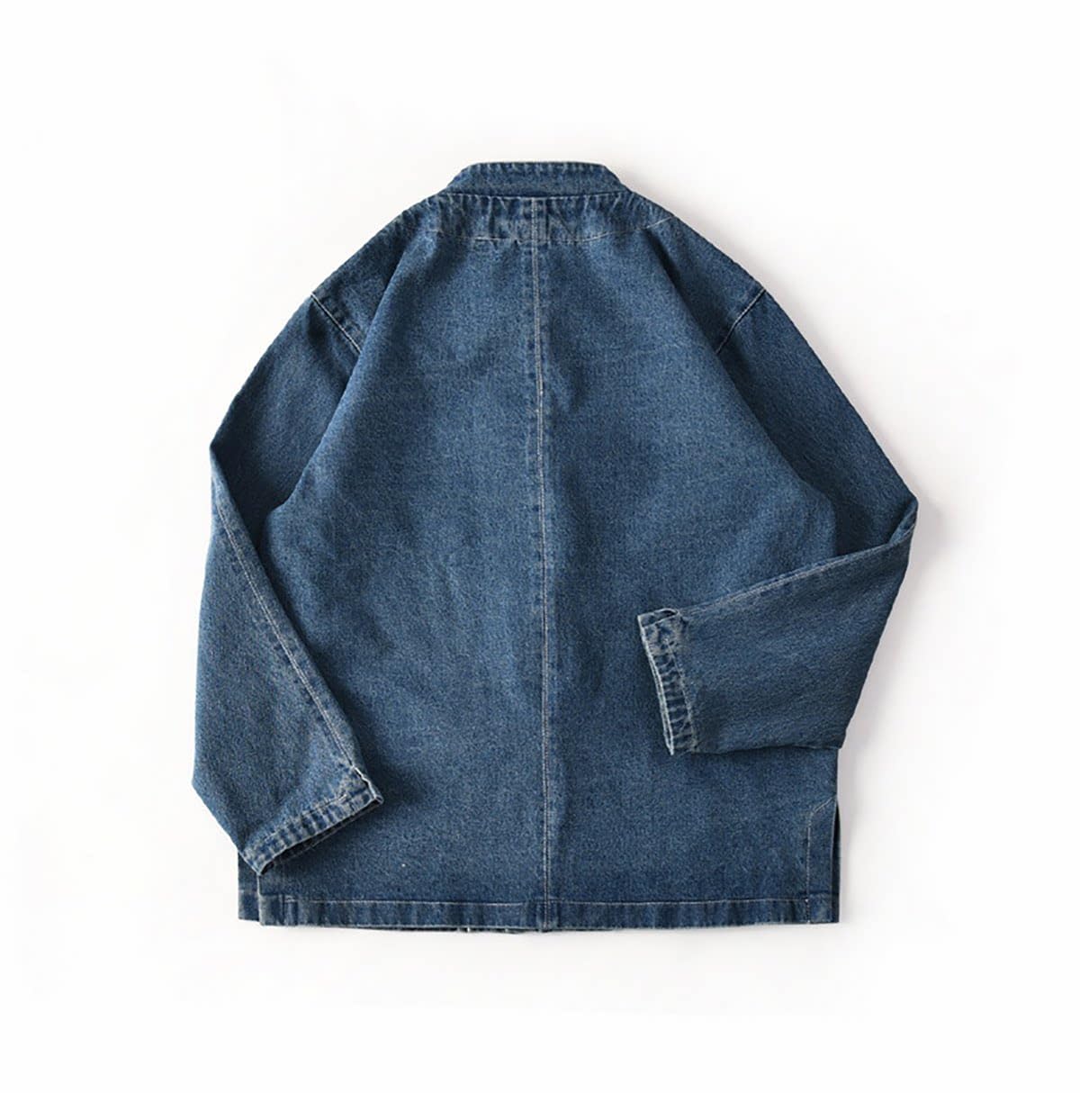 Veste Jean Femme Manteau Femme Veste Printemps Boutons Grenouilles Manteau Col Mao