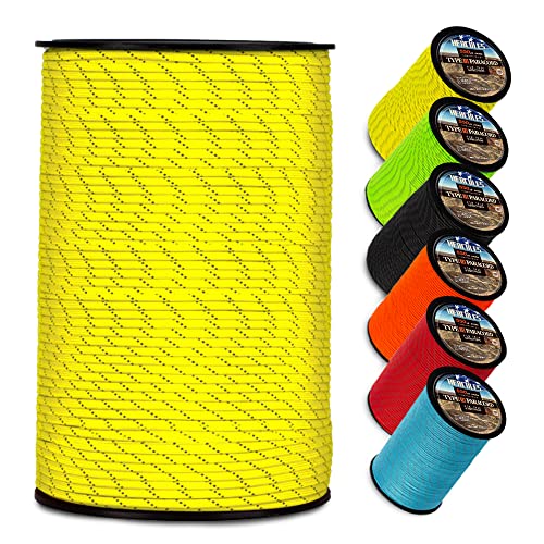 HERCULES Typ III Paracord 550 Paracord Seil Fallschirmschnur, 100' reflektierendes für Campingseil,â€¦ – Miniatur