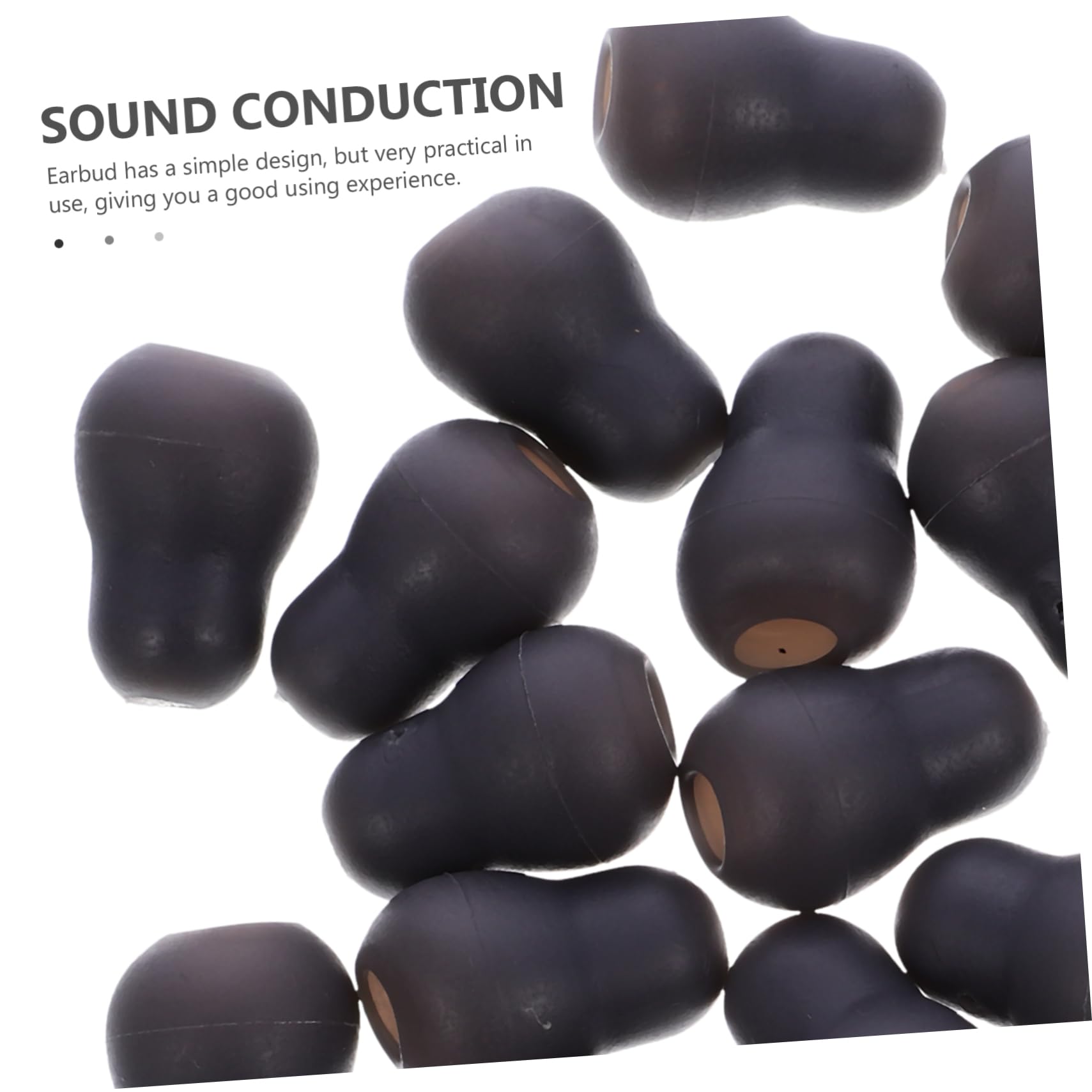 TOPBATHY 5 Series Para Los Estetoscopio Para El Oído Para Dormir Consejos Iii Reemplazo De Auriculares Auricular De Repuesto De Polivinilo Gris 10 Pares*5