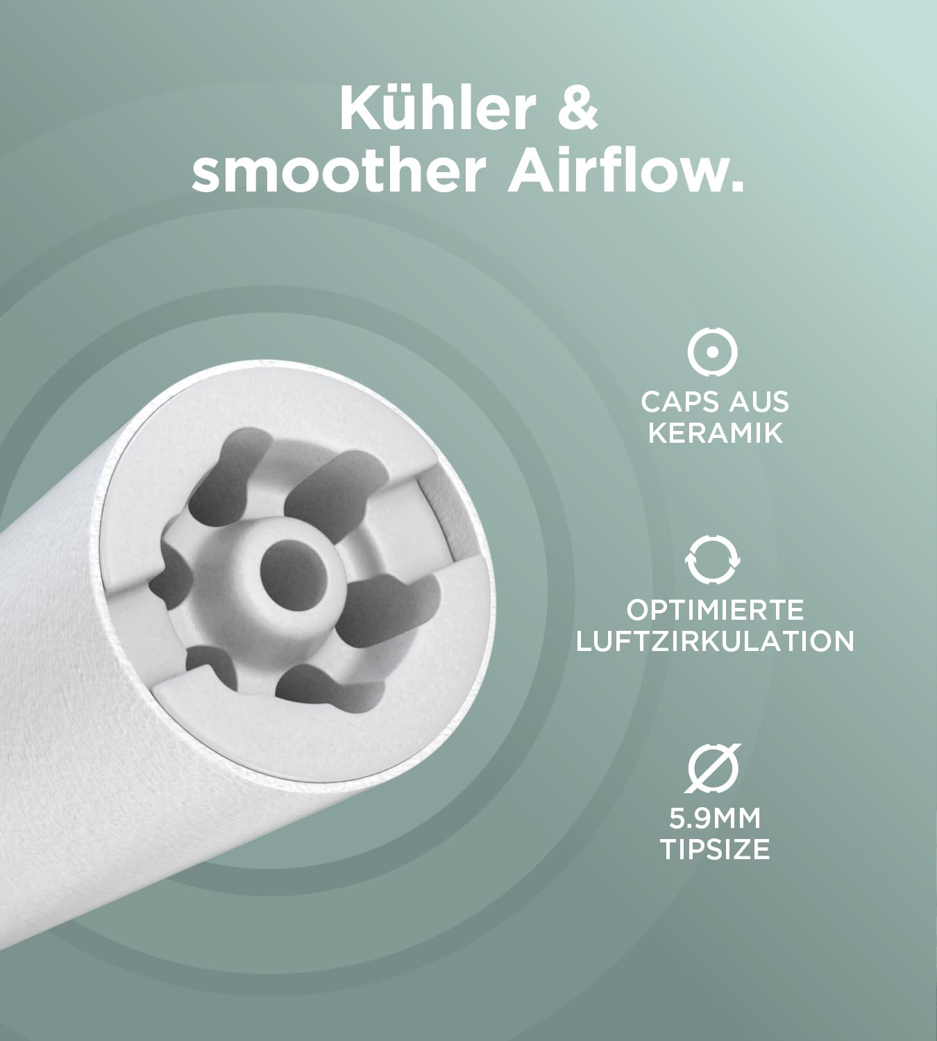 Active Filter | Premium Aktivkohlefilter slim ø5.9mm mit Kokosaktivkohle [250 Filter] REFILL