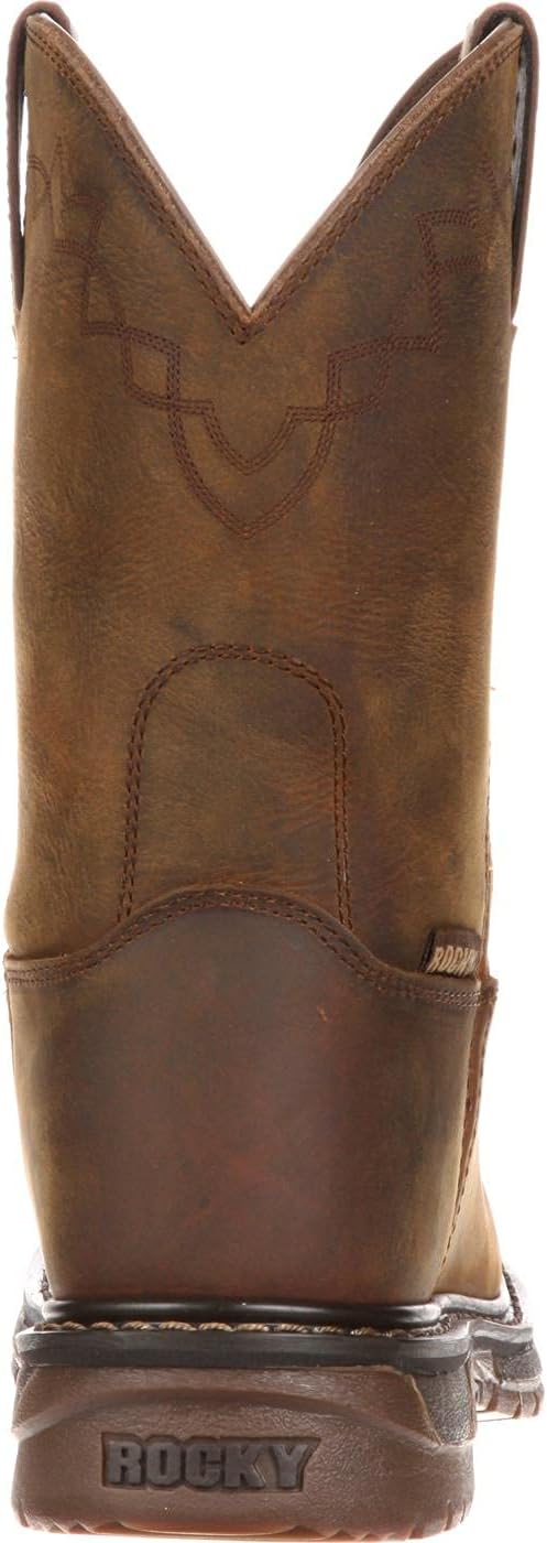 ROCKY Original Ride Roper Western Boot, Trail Brown, Size 15(M) - Image 6